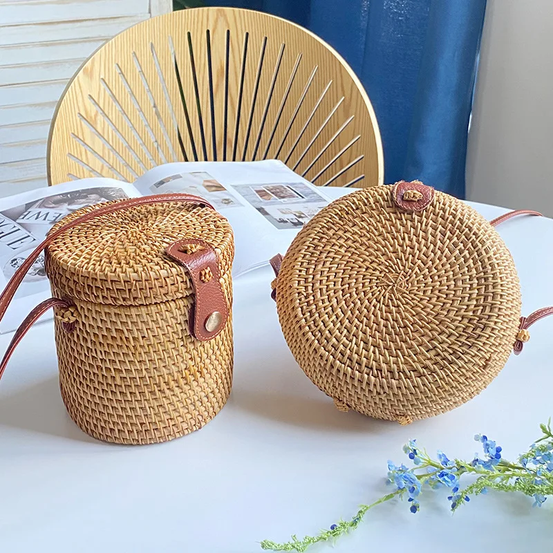 Open Weave Round Rattan Purse - 220mm – Alley Couture