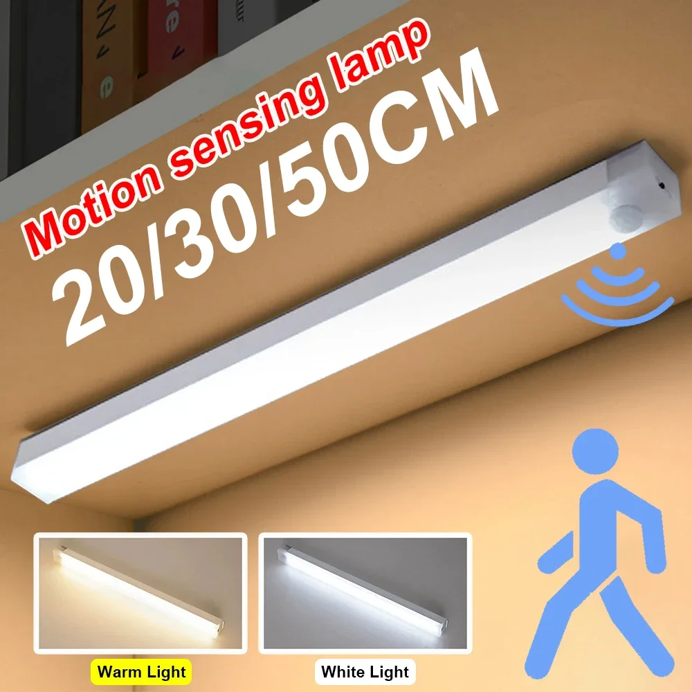 LED Motion Sensor Licht Drahtlose LED Nachtlicht Typ C Wiederaufladbare Licht Schrank Garderobe Lampe Treppe Hintergrundbeleuchtung Für Küche - AliExpress 39