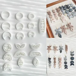 Exotic Floral Moon Flower Patterns Clay Molds Polymer Clay Cutting Molds For Hanging Pendant Earrings DIY Making Gift Decoration
