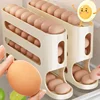 4 Layers Automatic Rolling Egg Holder Rack Fridge Egg Storage Box Container Kitchen Refrigerator Egg Dispenser Fridge Organizer 1