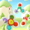 3Pcs Suction Cup Spinning Tops，Novelty Gyro Toys，Suitable For Preschool Boys & Girls , Sensory Bath Play Set,Birthday, Christmas 6