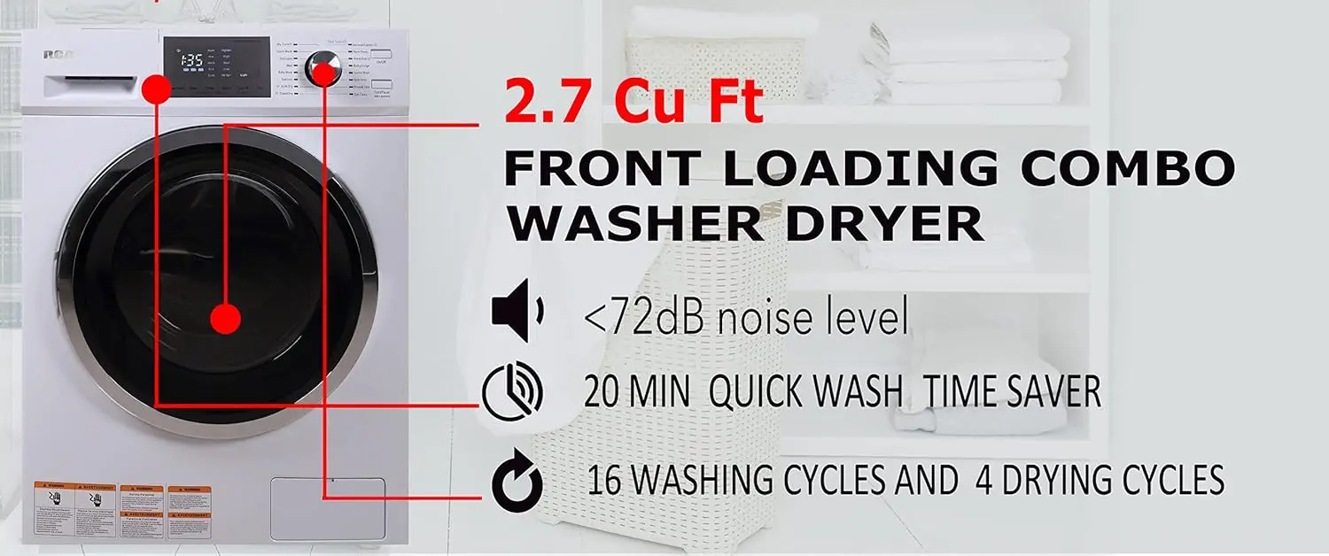 270 Washer and Dryer Combo 2.7 cu ft - White 3