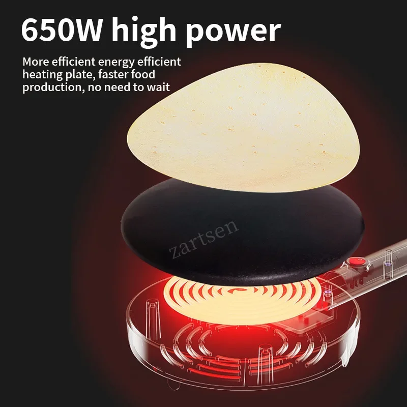 110V 220V Household Non-stick Pancake Machine Electric Crepe Baking Pan Instant Heating Spring roll Pastry Frying Grilling Plate baking pan,crepe maker
