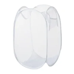 Foldable Handheld Laundry and Storage Basket (WHITE)