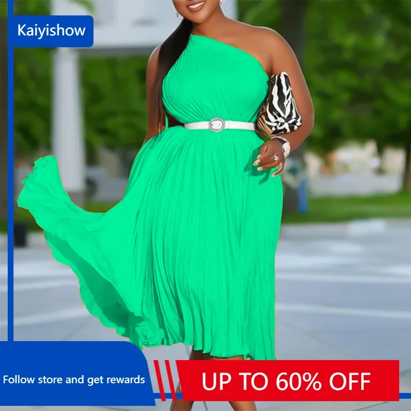 African Dresses for Women Summer Elegant African Sleeveless Polyester Red White Green Knee-length Dress African Clothes And Belt womens golf tennis sport dress mock neck sleeveless side split above knee length dress active workout dress athletic dresses