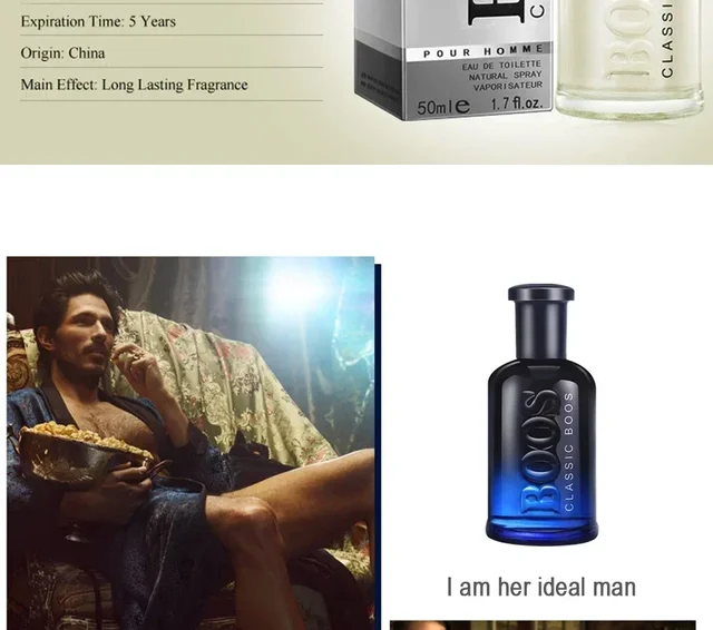 Vendita calda Profumo per uomo Self Fiducia Colonia Profumo Atomizzatore Tentazione fresca Gentleman Parfum Fragranza maschile Colonia 5