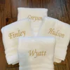 35x75cm Embroidered Hand Towels Personalized Name Monogrammed Handtowel Wedding Party Gift Towel Set Custom Name Cotton Towels 1