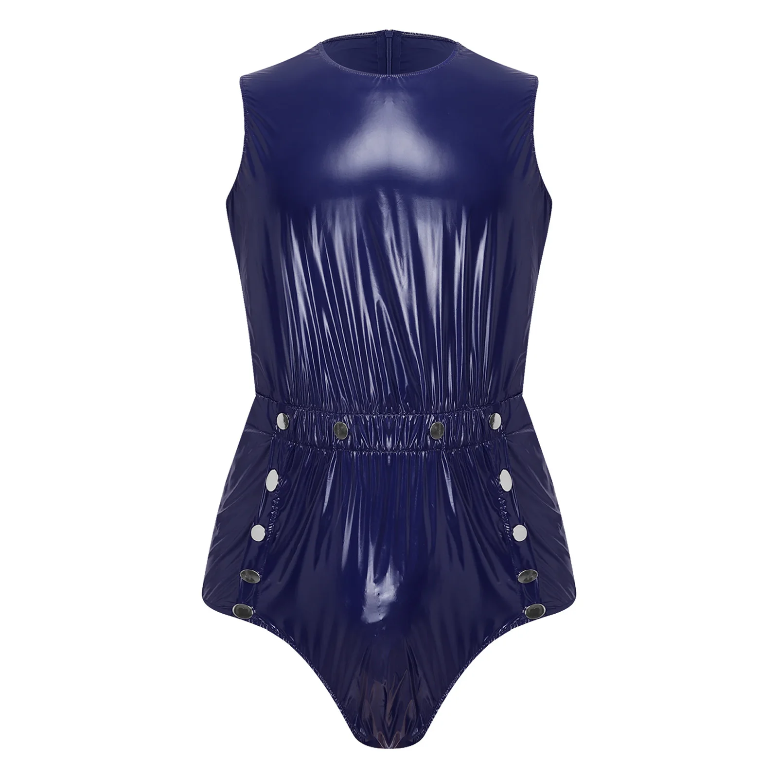 Einteiliger Badeanzug für Herren, wasserdichter Bodysuit, Badebekleidung, Knopf vorne, seitliche Reißverschlüsse, Trikot-Badeanzug, auslaufsicher, adaptive Kleidung – Detail 26