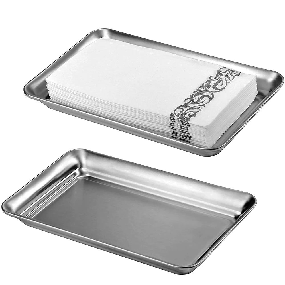 Nail Art Equipment Plate Stainless Steel Cosmetic Storage Tray 1PC nail art tools,nail manicure tools,nail manicure accessories,cosmetic storage tray