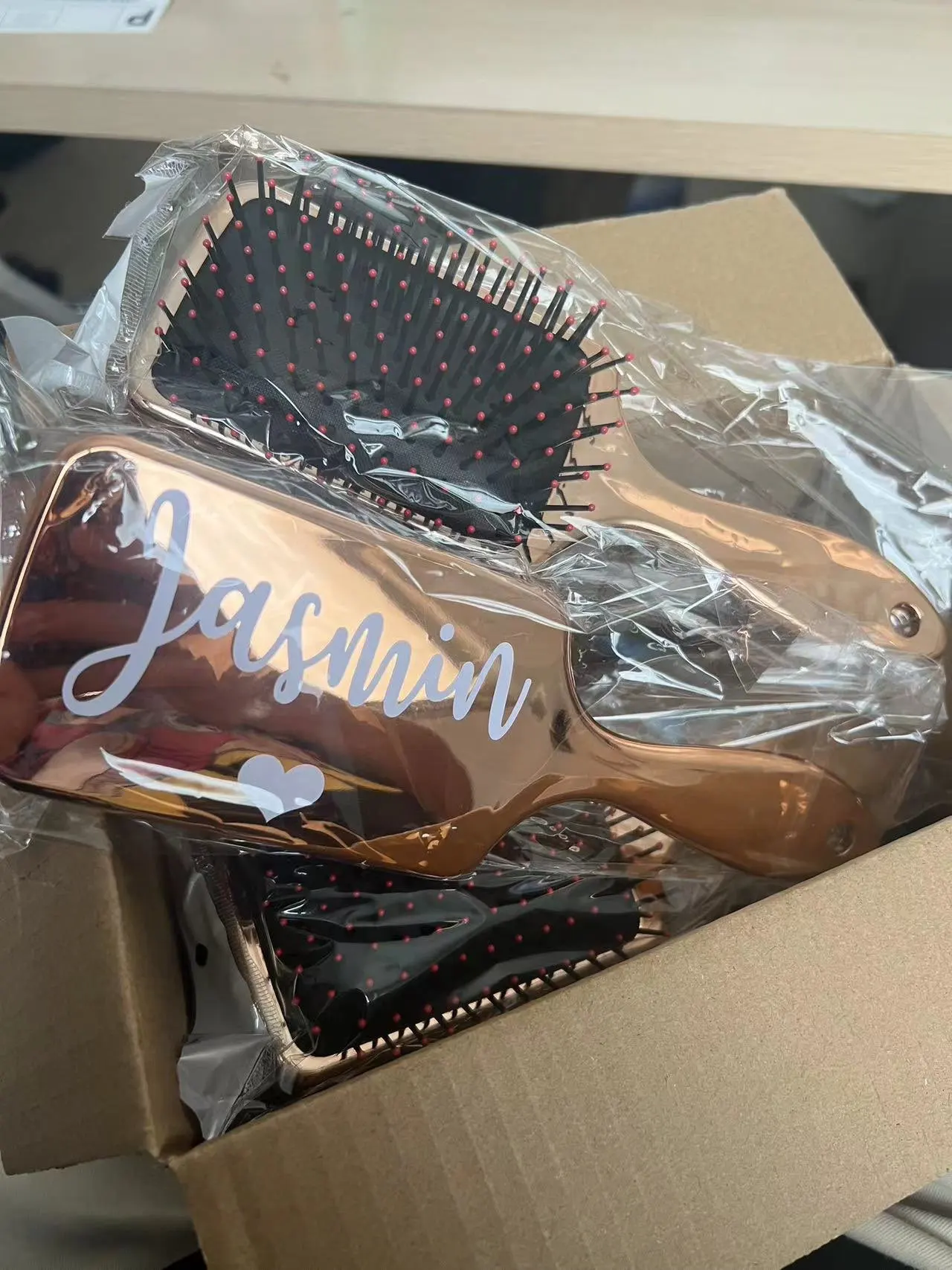 Personalized Hair Brush, customer photo