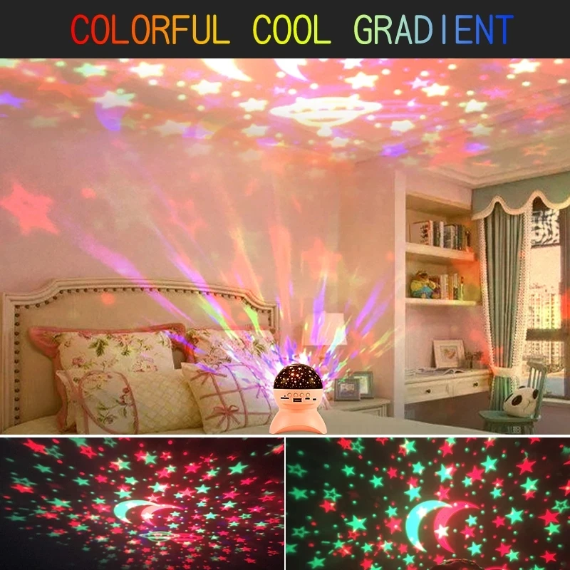 Moredig Star Projector Night Light, Starry Ceiling Night Light  Projector-PINK