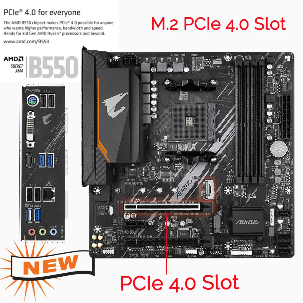 GIGABYTE B550M AORUS ELITE Motherboard + RYZEN 7 5800X + 32GB DDR4 3600MHz  RAM Combos Socket AM4 AMD B550 Mainboard Overlocking - AliExpress