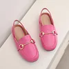 Summer Kids Girl Casual Shoes Flat Slip-on Fashion Children Shoes For Girl Sneakers Metal Decoration Toddler Girl Sandals 4