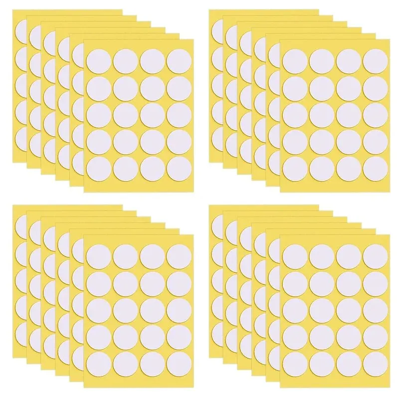 Candle Wick Stickers - Transparent Heat Resistant Double-Sided Adhesive for DIY Candle Making (400/100 Pack)