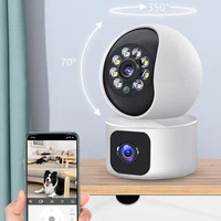 E9 Binocular Camera Security Camera Automatic Human Body Tracking Wireless Indoor WIFI Surveillance camera Monitor Smart Home