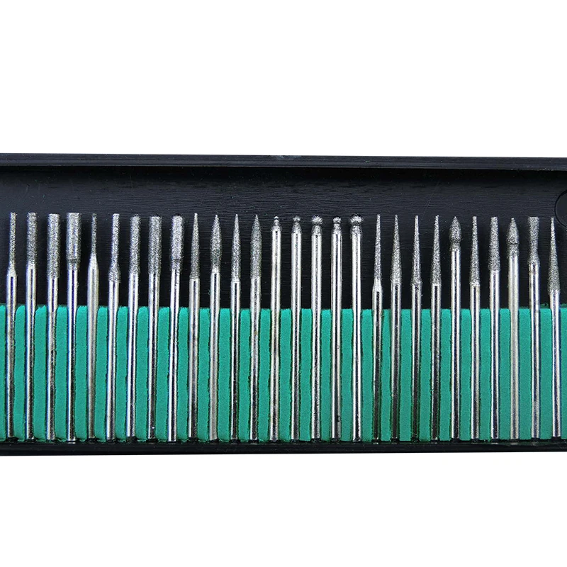 歯科用器具セット 30ピース/箱歯科用ビットセット,低速研磨,ダイヤモンド研削工具