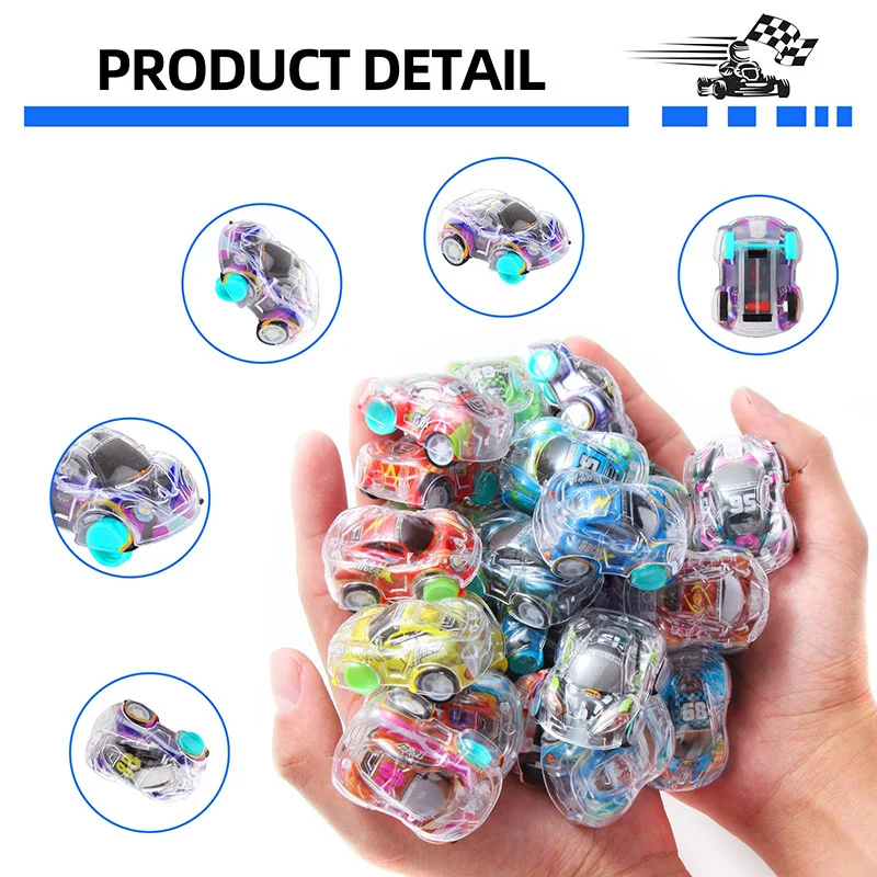 12/24Pcs Pull Back Racing Car Mini Vehicle Toys Kids Toddlers Birthday Party Favors Gift for Guests Pinata Goodie Bag Fillers