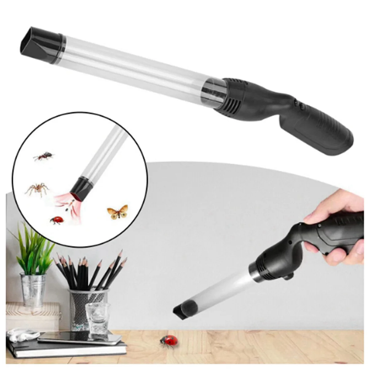BAAU 2X Spider Catcher Vacuum Handheld Bug Catcher Vacuum with Suction Tube Control for Home Insect Control