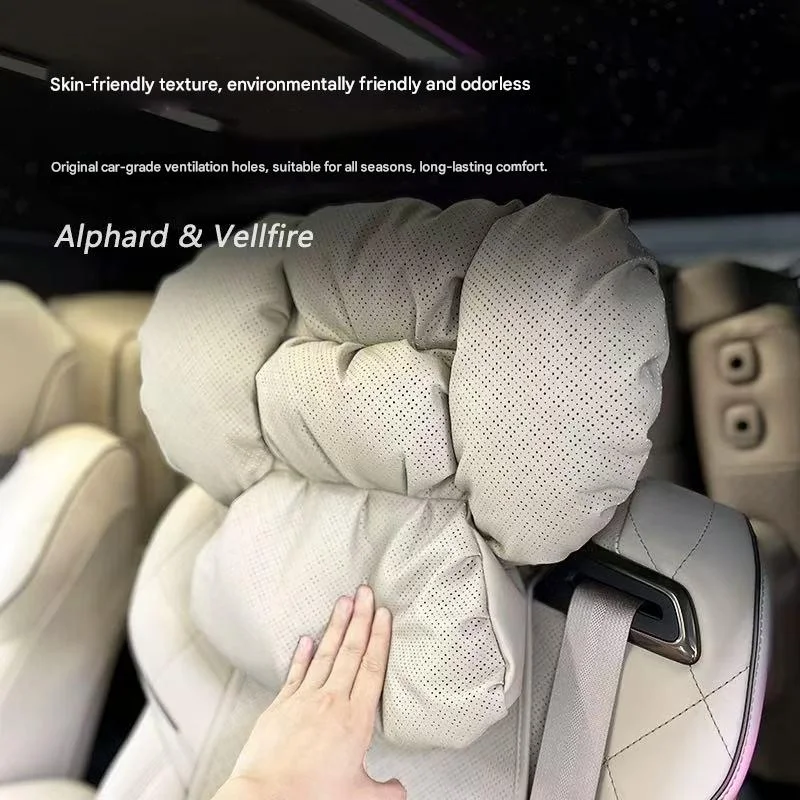 알파드 벨파이어 40 시리즈 AH40 시트 쿠션 인테리어 액세서리용 자동차 헤드레스트 및 요추 지지대 다리 받침대 시트 베개