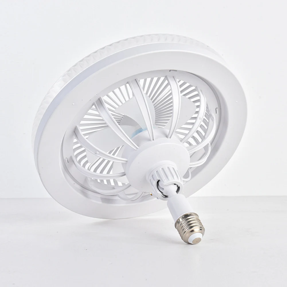 E26/E27 Socket Ceiling Fans with Lights 3 Color Dimmable 50W LED Ceiling Fan Light Indoor Ceiling Fan Living Room Study Home Use