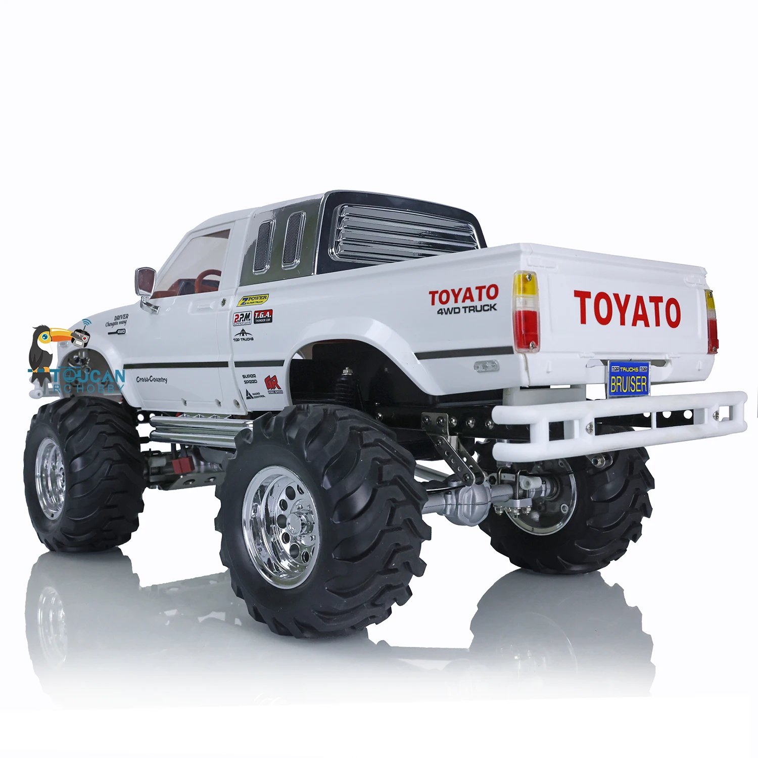 HG 1/10 4*4 RC Rally Pickup Cars Radio Control Racing Crawler Vehicle Model Differential Lock Axles Ready To Run model TH04710 5
