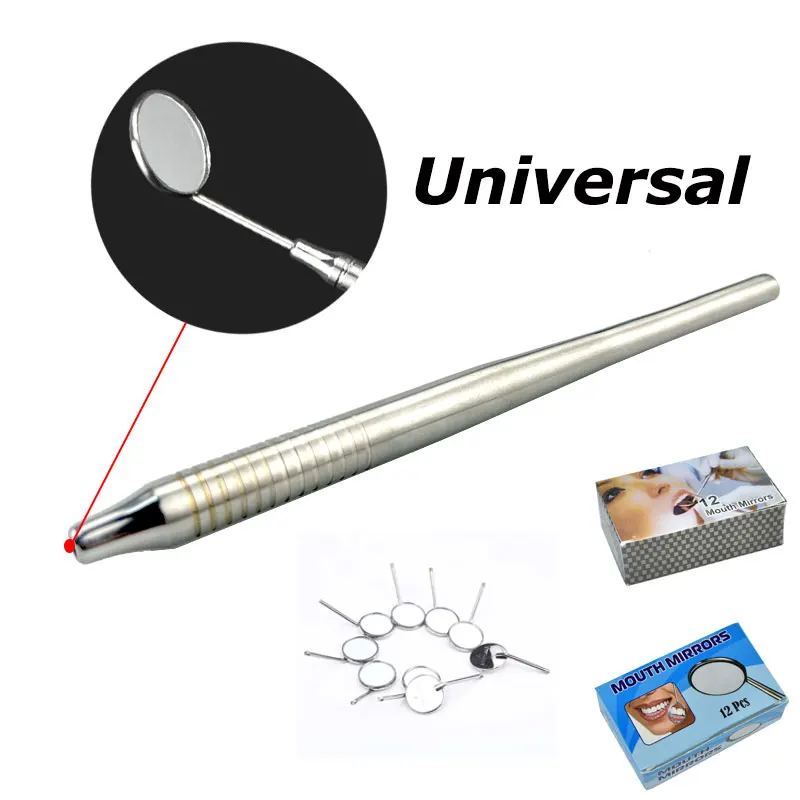 

1 Pcs Dental Mouth Mirror Medical Grade Stainless Steel Oral Care Tool Teeth Cleaning Inspection Handle Dental Mirror