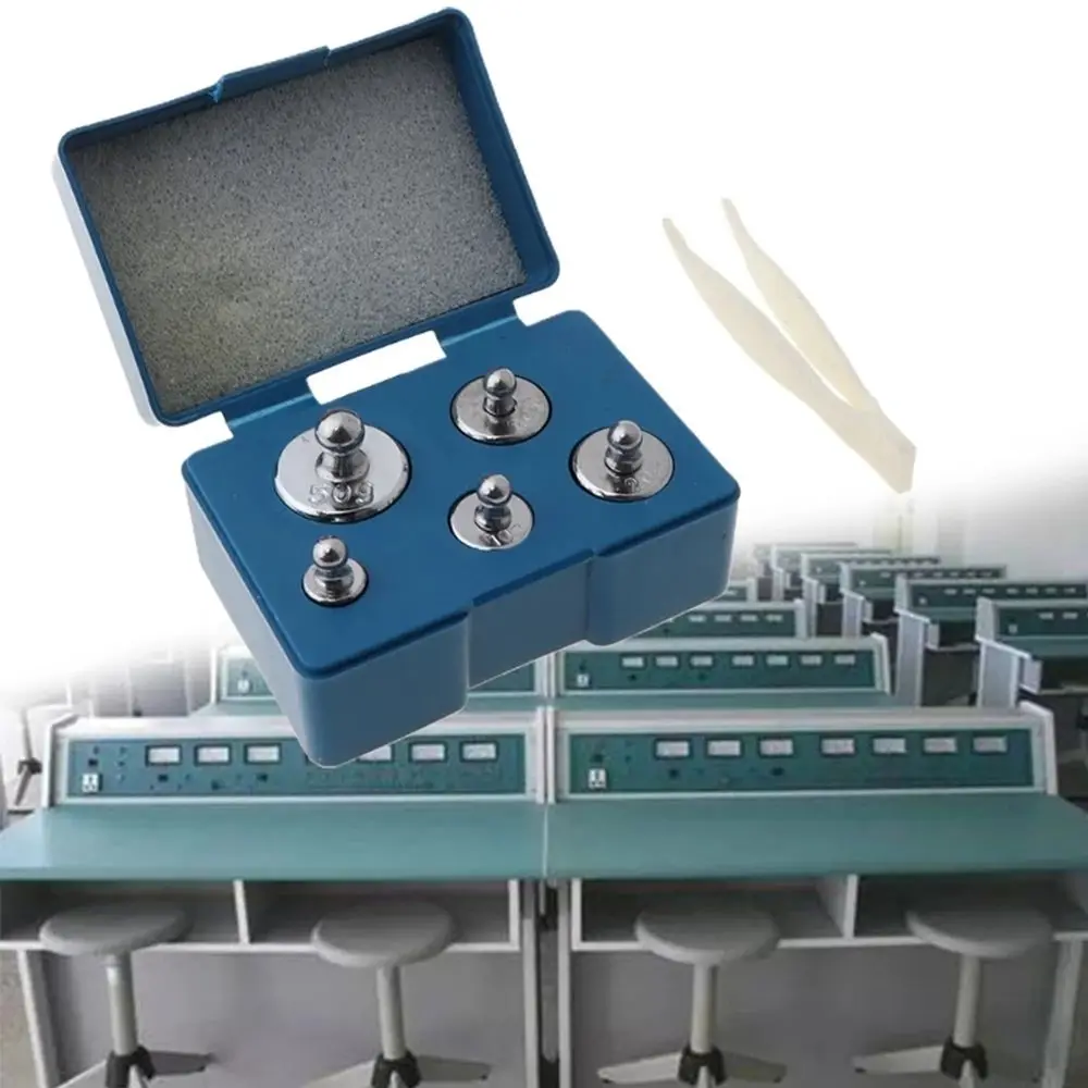 Precision Calibration Weight Digital Scale Set Kit with Tweezers For Weight Scale Tools Include 50g 20g 10g 5g 5pcs