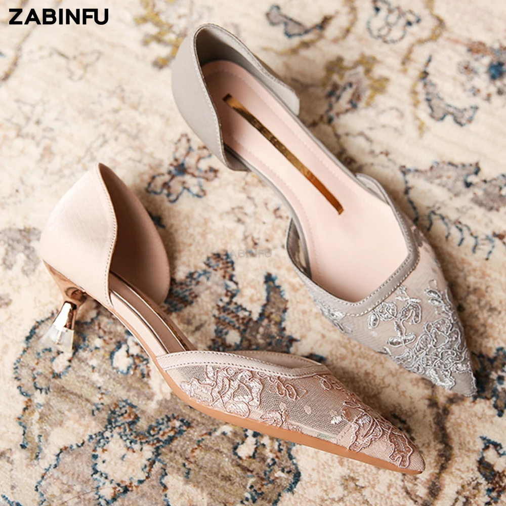 Rose gold bridal shoes with metallic gold plaited leather front toe and  block heel