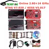 Unlimited 2.80 EU Red KTAG V7.020 4 LED 2.25 SW Online KESS V5.017 K-TAG 7.020 Master KESS 5.017 OBD2 Tricore ECU Repair Tool 1