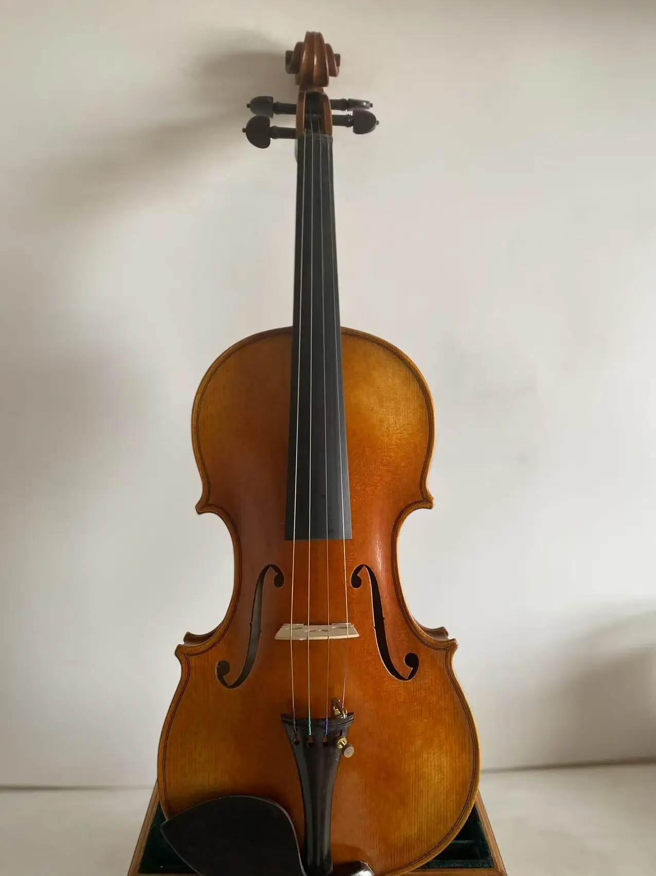 New 4/4 Violin Guarneri model Solid flamed maple back spruce top hand made no.3520