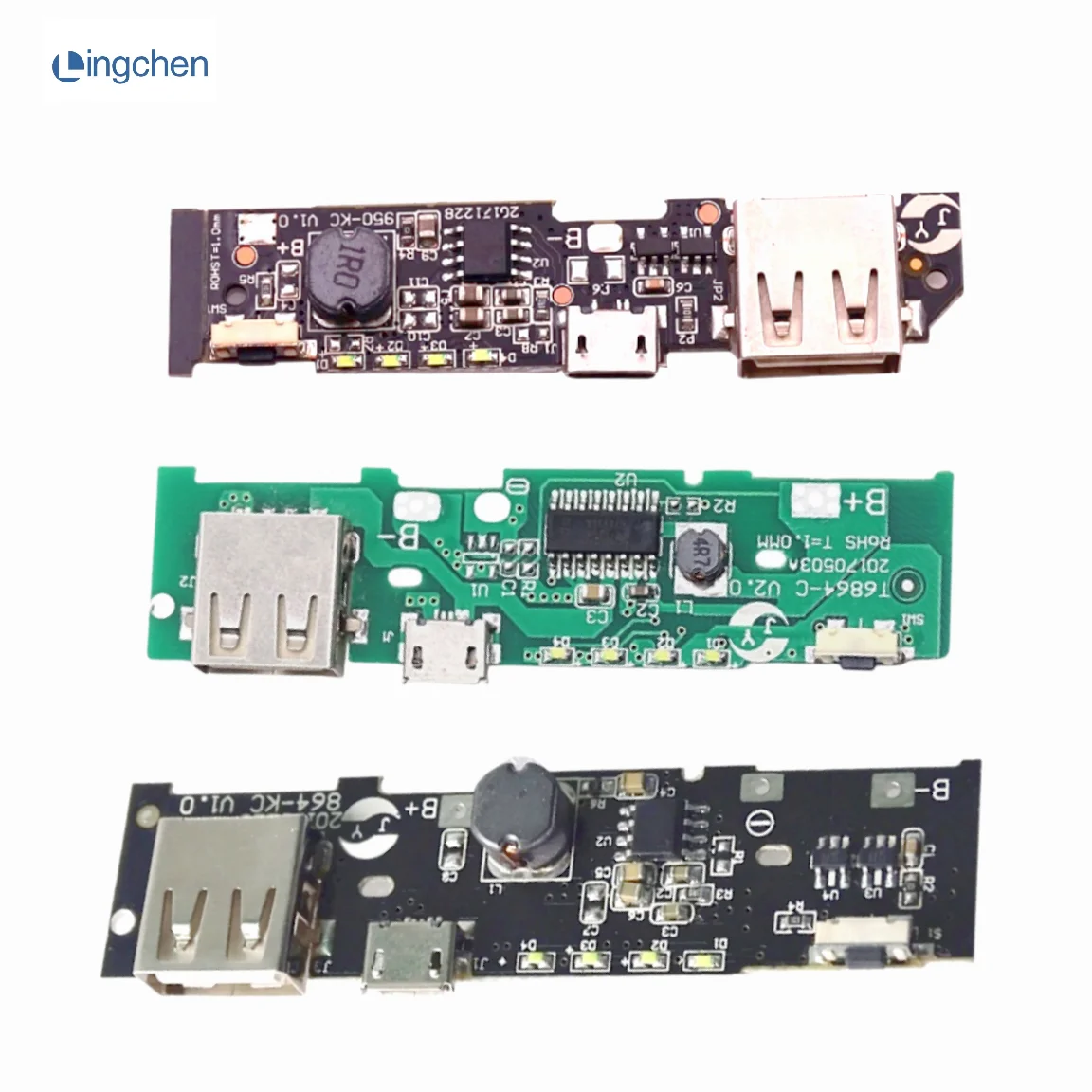 5V 2.1A/5V 1A Power Bank Charger Charge Module Circuito Di Ricarica Pcb Step Up Boost Power Module Batteria Fai Da Te 18650