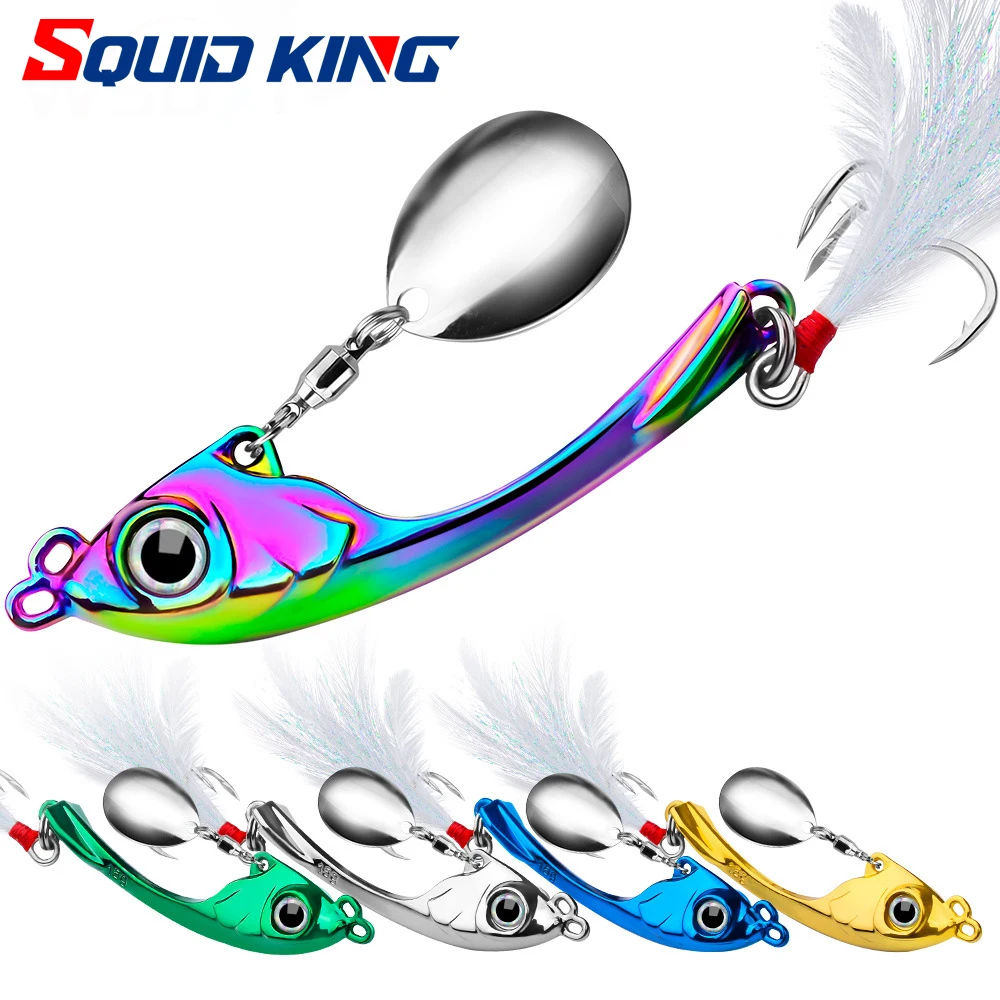 

Metal VIB Blade Vibration Spinner Spoon Fishing Lures Sinking Hard Bait Jigs Trout Tackle Pesca for All Water Layer Long Shot
