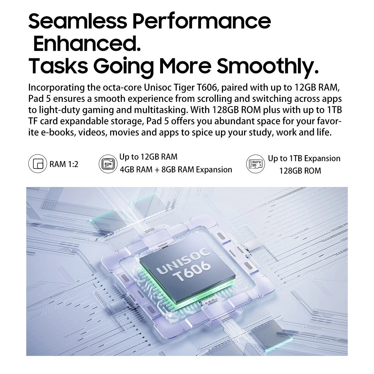 OSCAL Pad 5 Tablet PC,8.68-inch Display Unisoc T606 Octa-core ,4GB 128GB 6050mAh Dual Speaker 4G Tablets Blackview Android 14