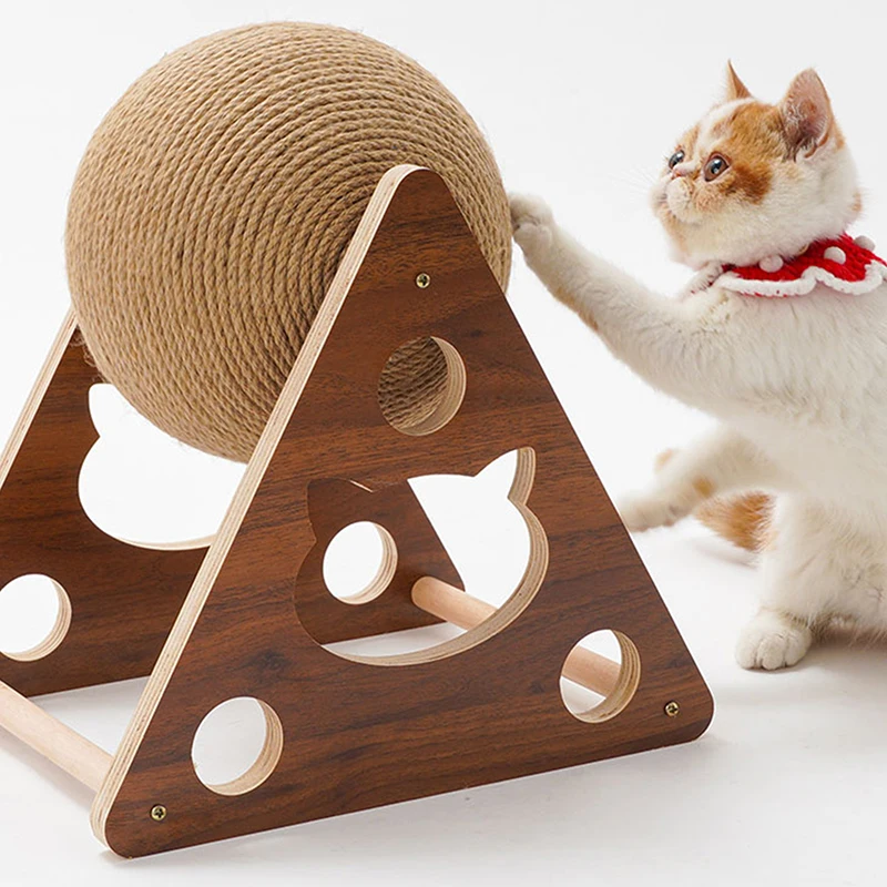 

Pet Toy Stylish Rotatable Spherical Cat Catch Ball Easy To Disassemble Install Kitten Claw Grinder Climbing Frame Supplies