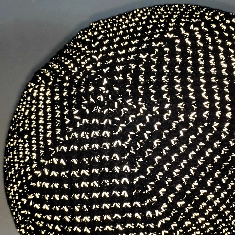 Unisex Winter Reflective Beanies High Visibility Noctilucent Reflective Knit Hat Glow In Dark for Night Running Walking