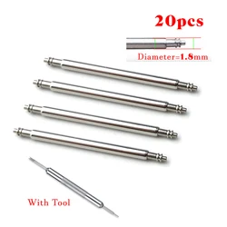 20pcs Stainless Steel Watch Band Spring Bars Repair Kit - 18mm (20pcs - 1.8mm)
