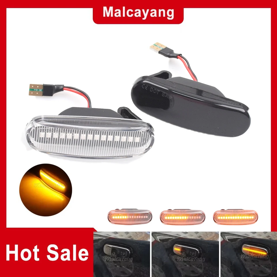 Indicatori Di Direzione Laterali LED Per Fiat Panda, Punto, Stilo, Qubo - Gialli, Plug & Play - Foto 5