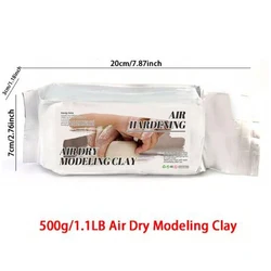 High-Quality 500g Professional Soft Oven-Bake Polymer Clay for DIY Handmade Sculptures and Ceramics (500G)