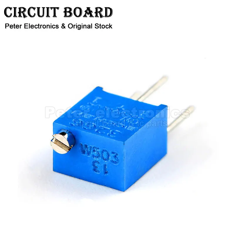 Multiturn Potentiometer 10pcs 3266W 3266 102 202 1M Multiturn Adjustable Trimpot Trimmer Resistor Potentiometer 1K 2K 5K 10K 20K 50K 100K 200K icpart