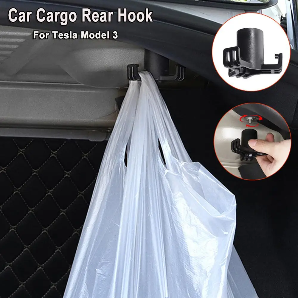 

Trunk Hook Car Pendant Trunk Grocery Bag Hook Luggage Compartment Glove Bag Hook For Tesla Model 3