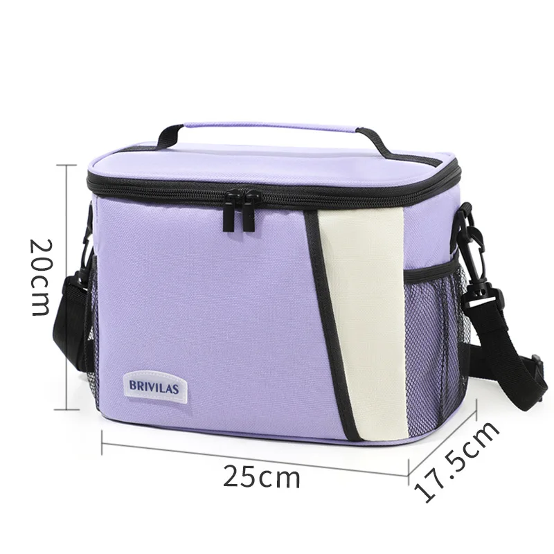 Insulated Portable Lunch Bag with Storage Compartment - Durable and Stylish