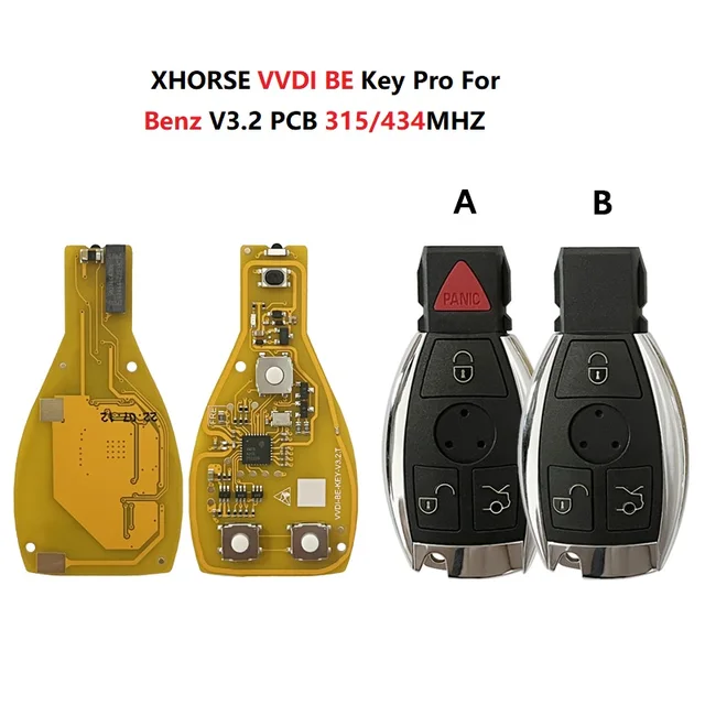 XHORSE VVDI BE Key Pro V3.2 PCB 315/434MHz Improved Smart Key CN002096 1
