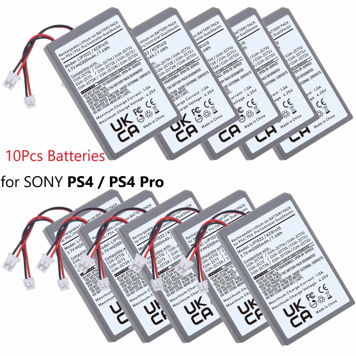 Batería para mando de PS4 para Sony PlayStation 4, DualShock4, V1, V2,  KCR1410, LIP1522, CUH-ZCT1E, controlador inalámbrico CUH-ZCT2 - AliExpress