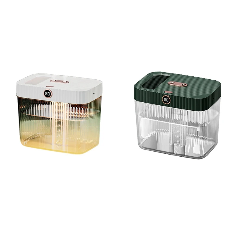 

5L Double Nozzle Air Humidifier With LCD Humidity Display Larges Capacity Essential Oil Diffuser For Home Bedroom