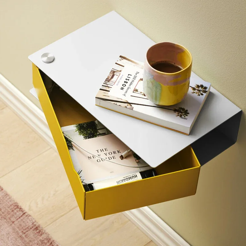 Storage Cabinet Dresser Hanging Nightstand Bedside Nightstands Bed Headboard Night Stand Floating Nachttisch Bedroom Closets