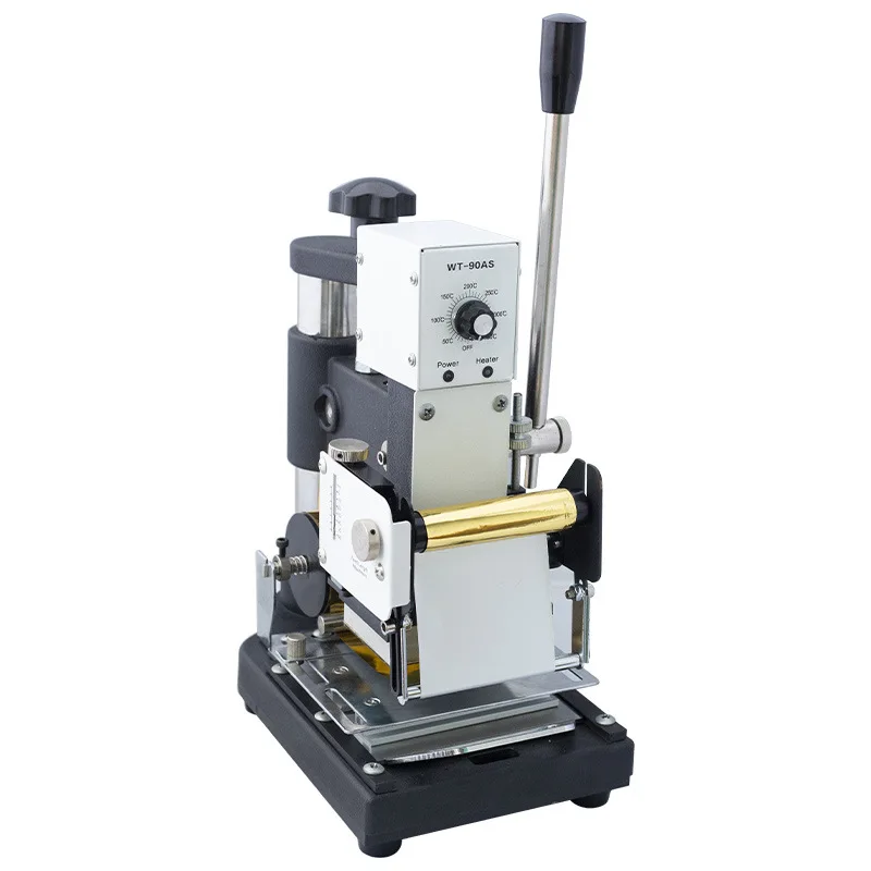 Branding Hot Stamping Machine PVC Card Convex Code Stamping Machine Heat Press Hot Foil Embossing Tool NEW