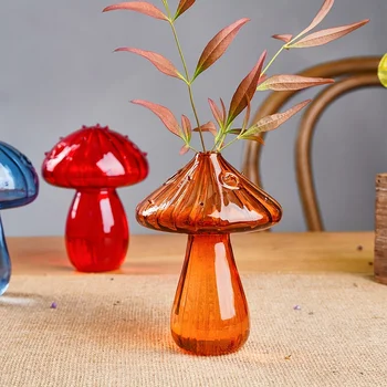 Colorful Mushroom Glass Vase 2