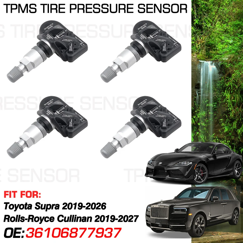 Для Toyota GR Supra 2019-2026 Rolls-Royce Cullinan 2019-2027 433 MHz части для контроля давления в шинах 36106877937 6877937 6877936-04