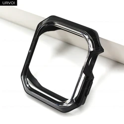 Ultra - Durable Soft TPU Shock - Resistant Smartwatch Cover with Tough Armor Protection - 45mm Series 7 8 9 (Black transparent)