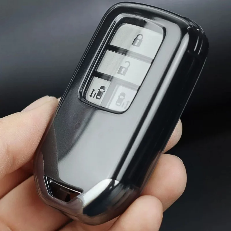 Прозрачный ТПУ чехол для автомобильного ключа оболочка для Honda Civic CRV HRV Accord Pilot подходит для освобожденного Vezel Odyssey 2018 - 2022 аксессуары
